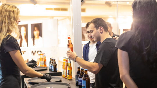 people with beer