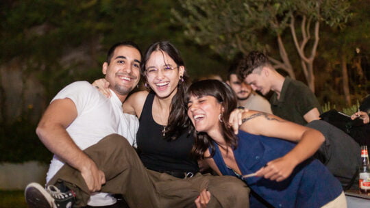 people laughing