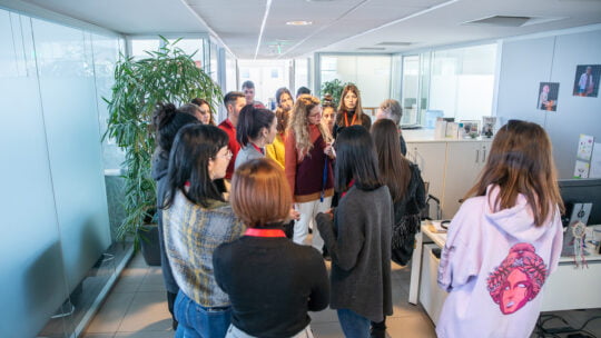 people in a room