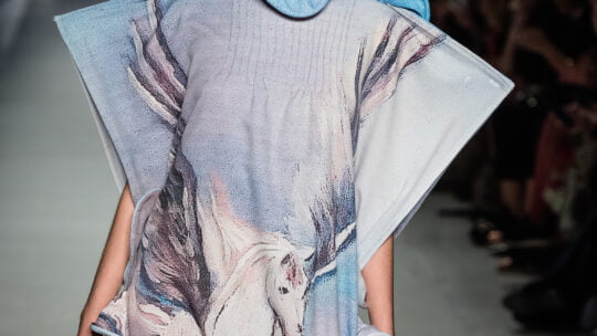 a woman on a fashion show