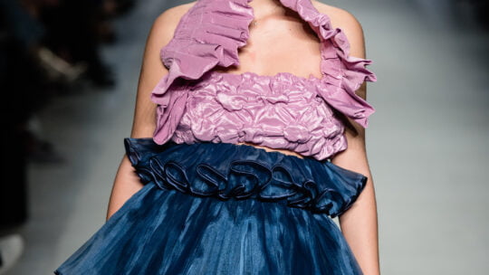 a woman on a fashion show