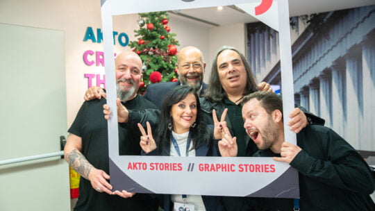 people smiling on a frame