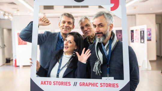 people smiling on a frame